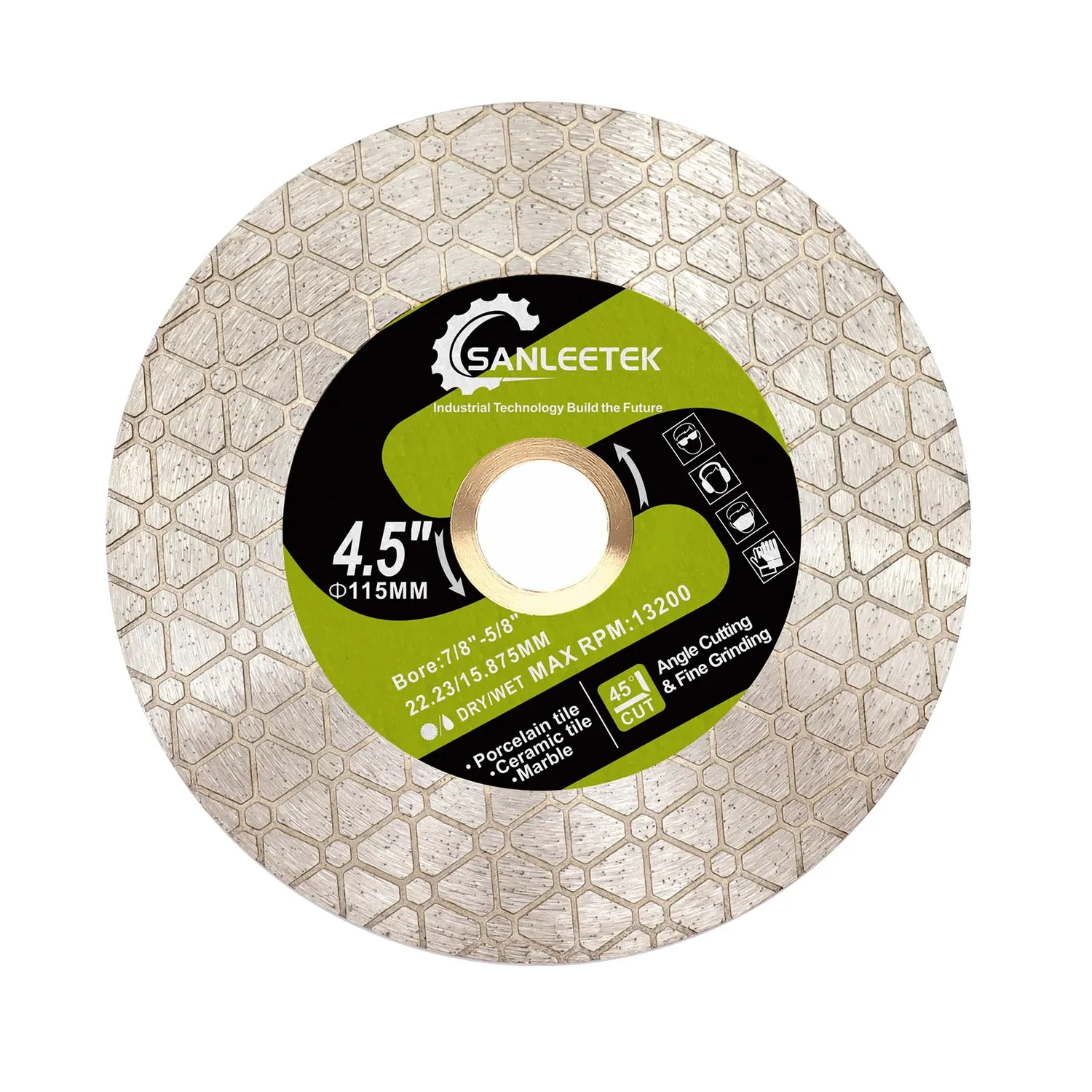SANLEETEK disco diamantato 125 mm per piastrelle