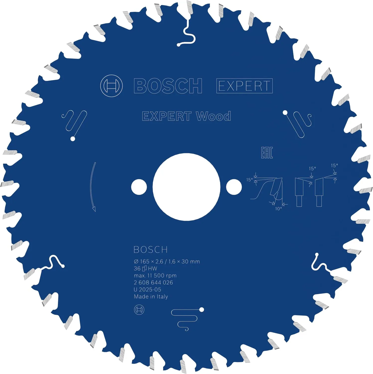 Bosch Expert lama circolare legno 165x30 mm 48 denti
