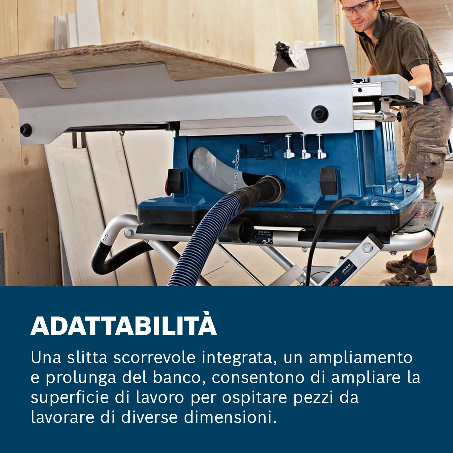 Bosch GTS 10 XC Sega da Banco 254 mm 2100W Legno