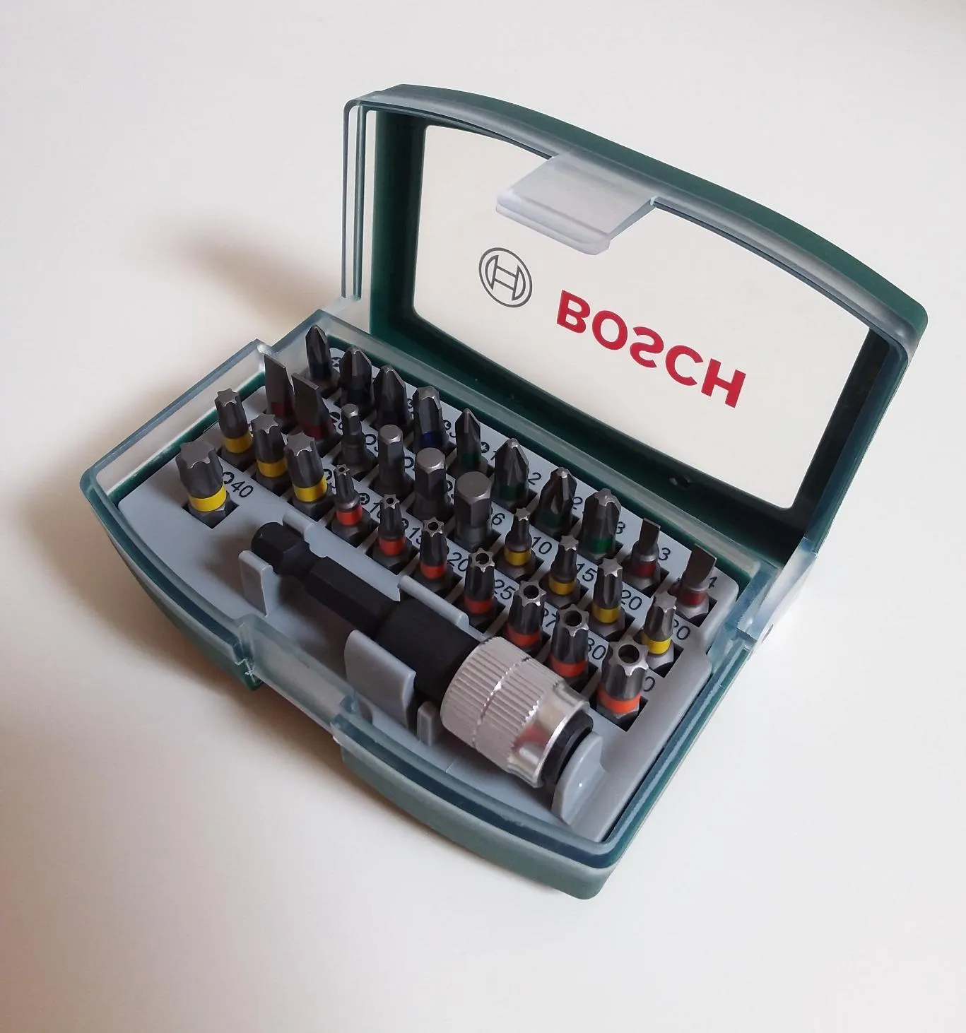 Bosch Rainbow Set 32 inserti avvitamento con portainserti