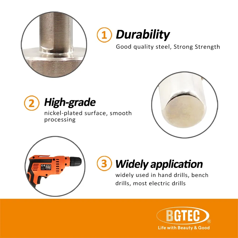 BGTEC adattatore M14 gambo triangolare 2 pezzi trapano