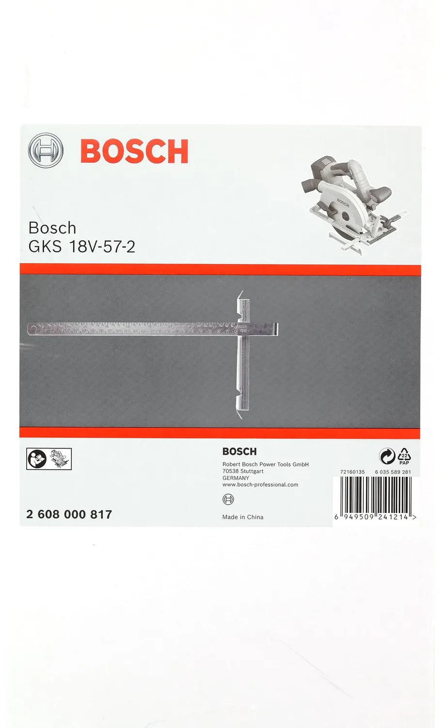 Bosch GKS 18V-57-2 Guida Parallela Sega Circolare Originale