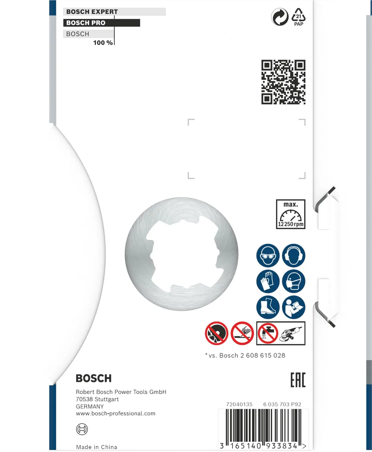 Bosch Standard disco diamantato Universal 125 mm X-Lock