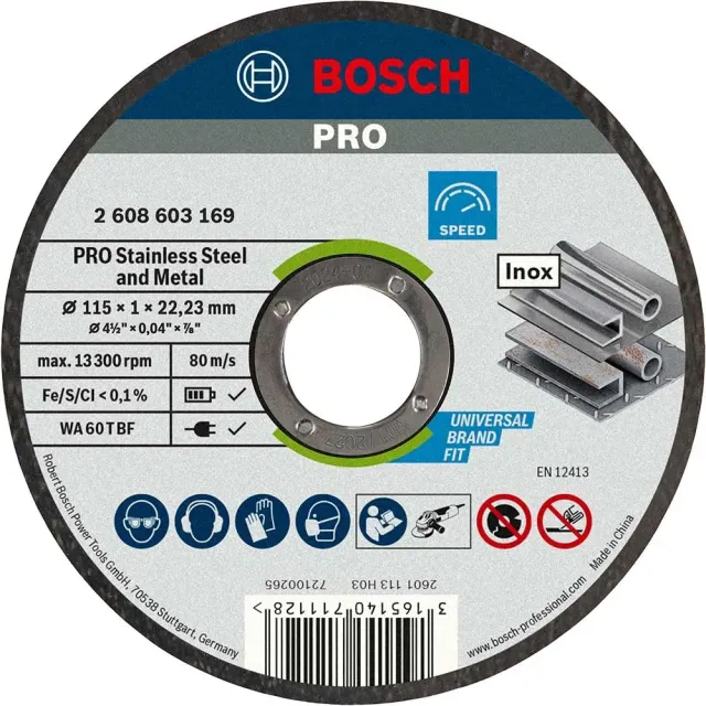 Bosch Expert PRO mola taglio inox 115 mm 10 pz