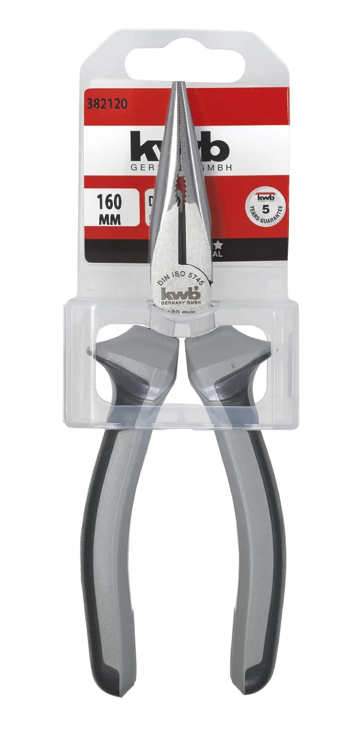 KWB Profi 382120 pinza a becchi piatti 160 mm diritta