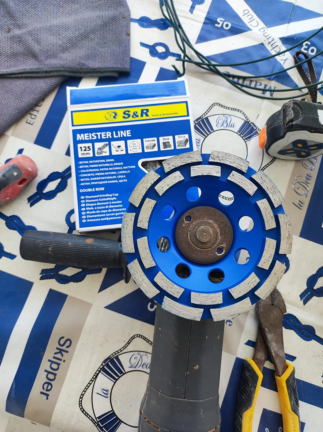 S&R Mola a Tazza Diamantata 125 mm per Cemento