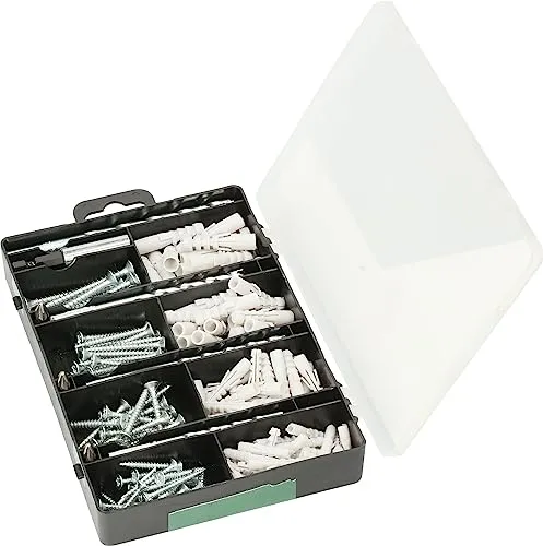 Bosch 2607019511 set fissaggio 173 pezzi tasselli viti