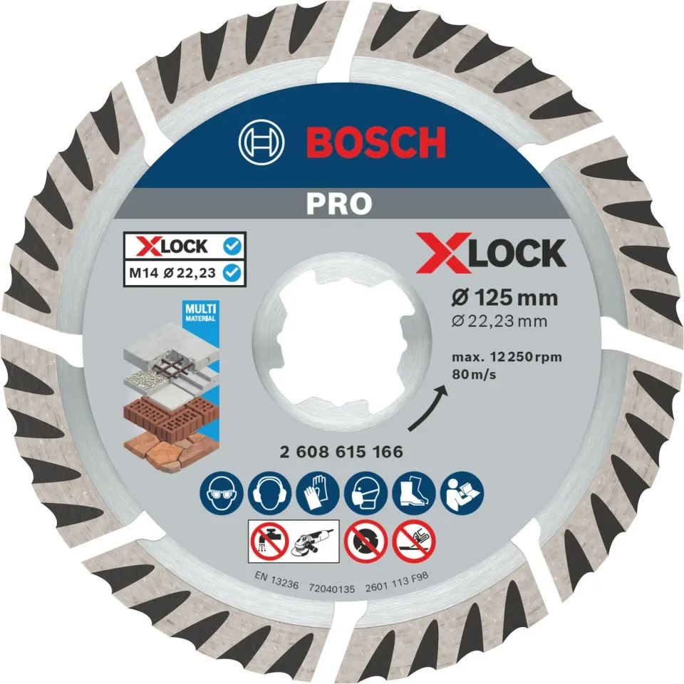 Bosch Standard disco diamantato Universal 125 mm X-Lock