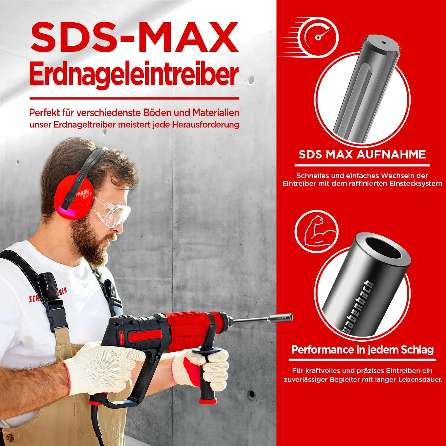 Schwabenbach Battipalo SDS-Max 250x32mm per Picchetti