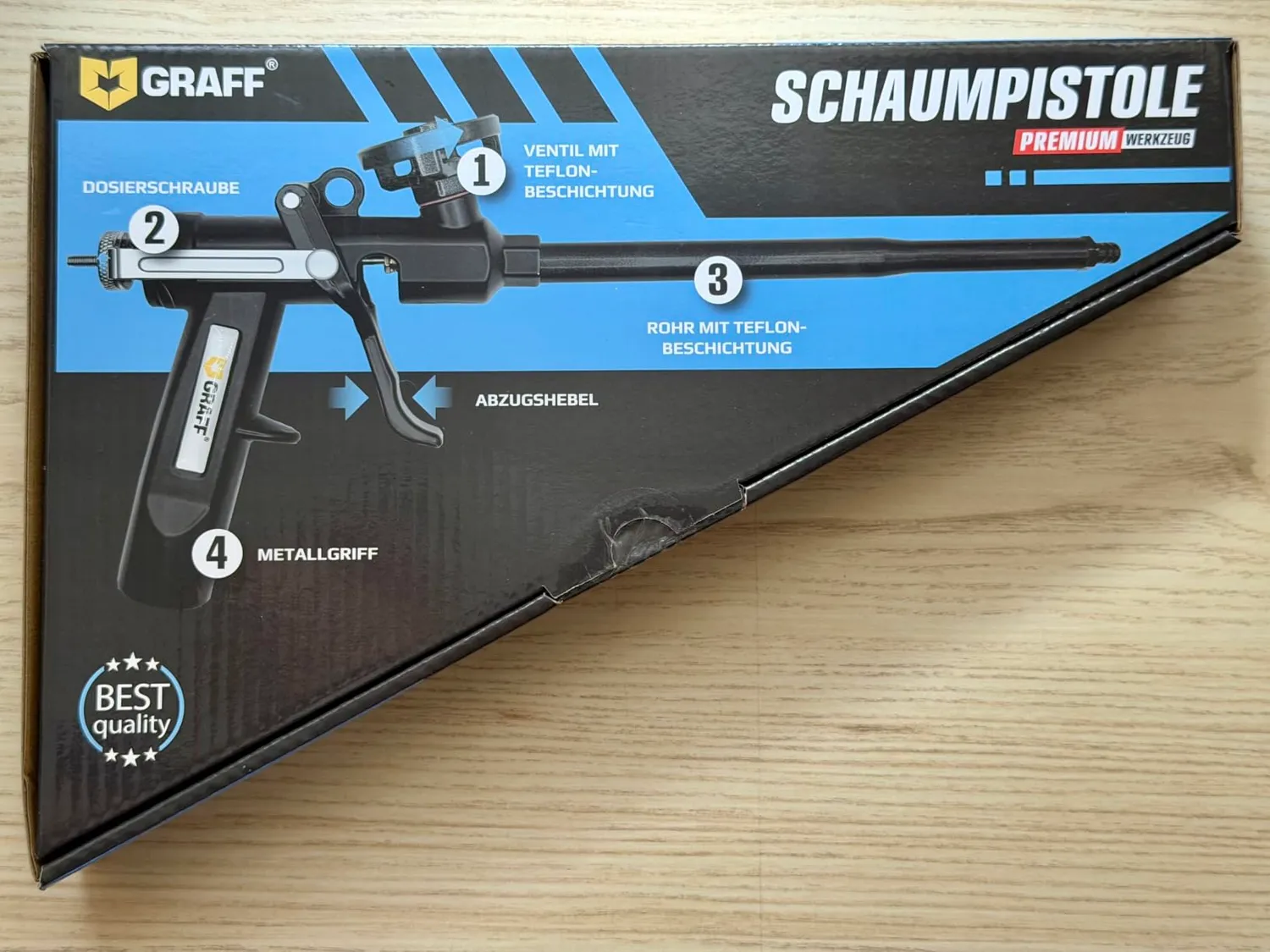 Graff pistola schiuma PU teflon alluminio
