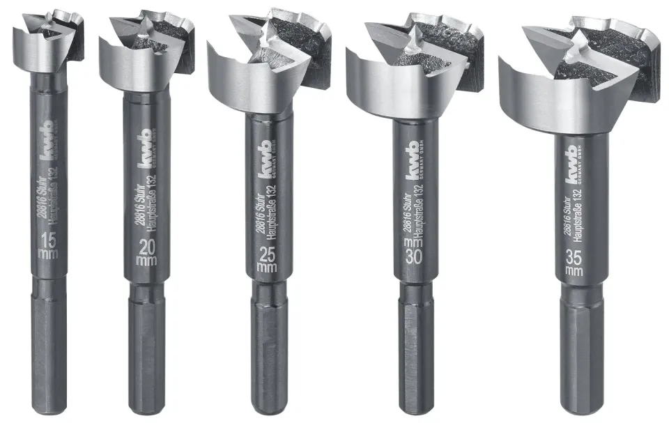 KWB AKKU-TOP Speed punte Forstner legno 5 pz 15-35 mm