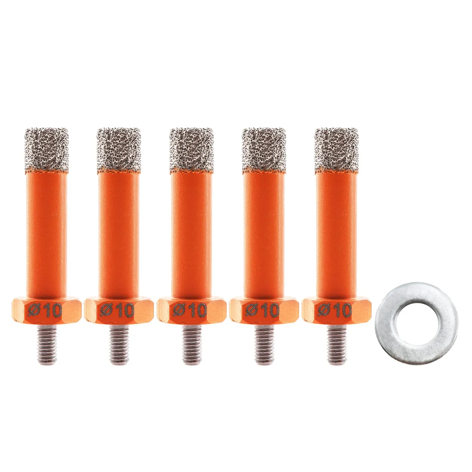 BGTEC Punta diamantata 6 mm M5 per gres 2 pz