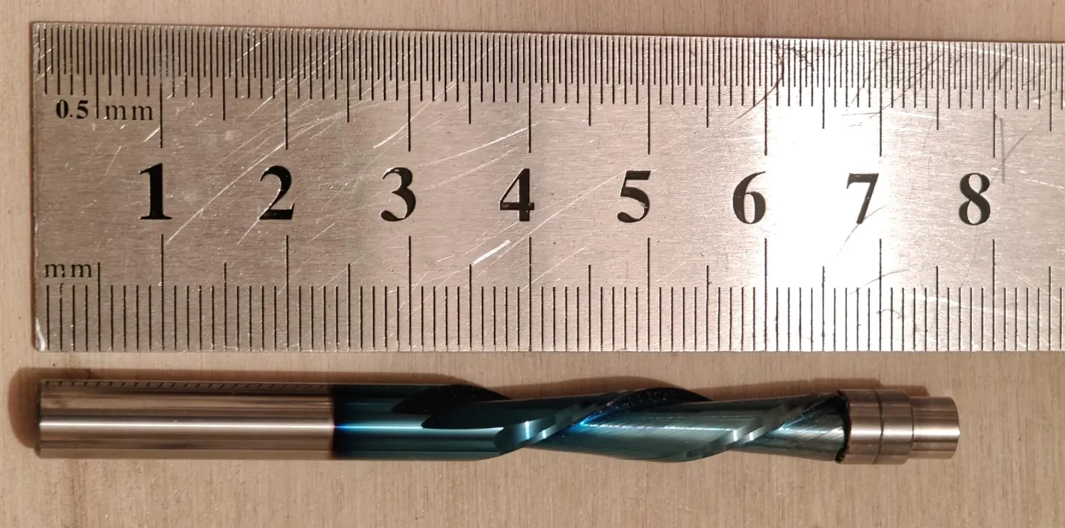BGTEC fresa a spirale compressione 6 mm metallo duro