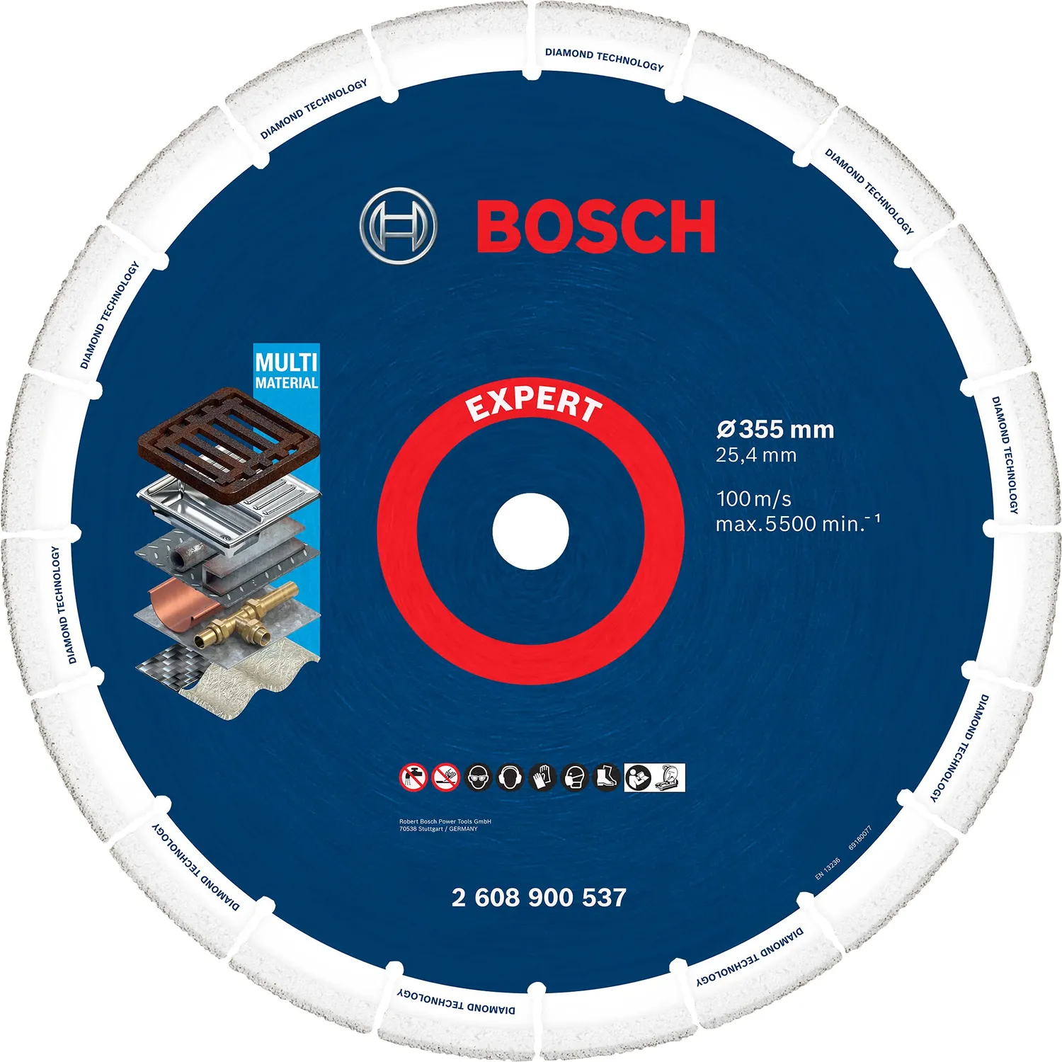 Bosch Expert Diamond Metal Wheel disco 180mm metallo