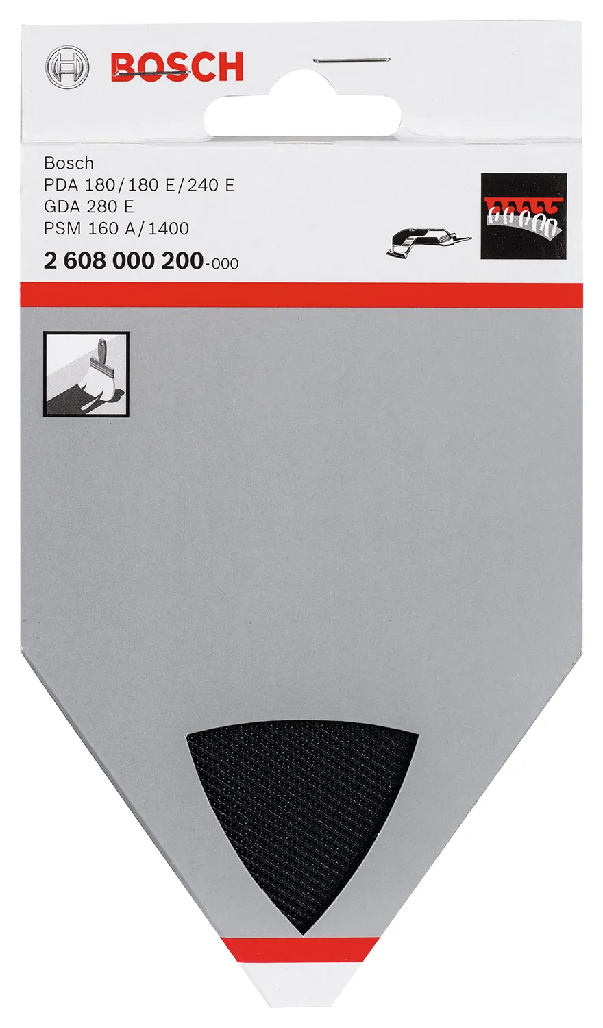 Bosch Expert Piastra di Levigatura Velcrata 1pz per Persiane