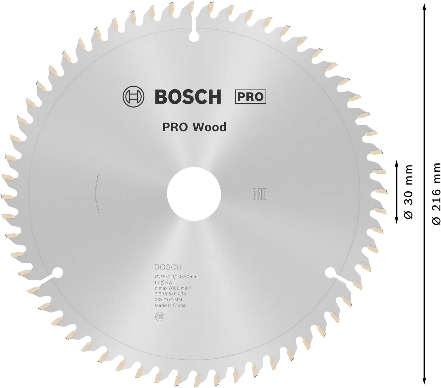 Bosch Expert PRO Wood Lama Troncatrice 305x30 60 Denti Legno