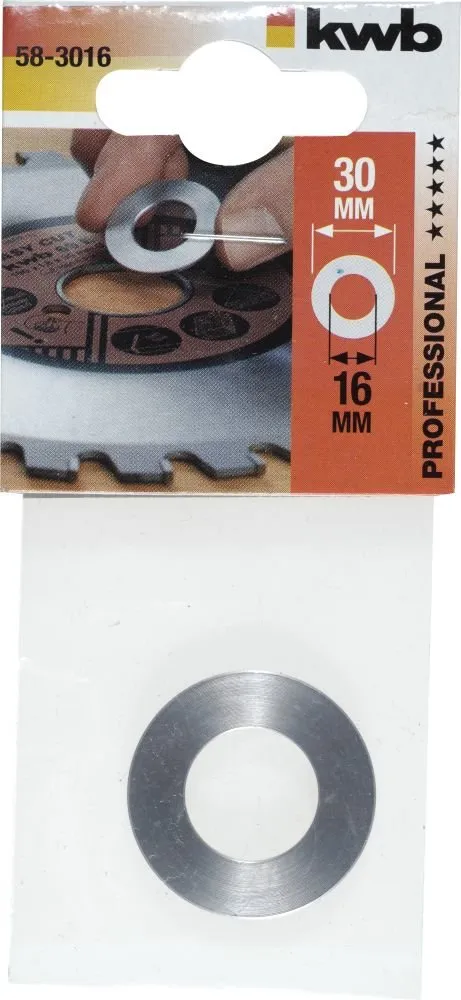 KWB 58-3016 anello riduzione lama circolare 30x16 mm
