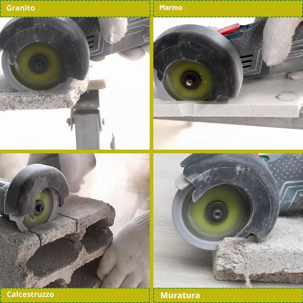 Sanleetek dischi diamantati 75 mm calcestruzzo 4 pezzi