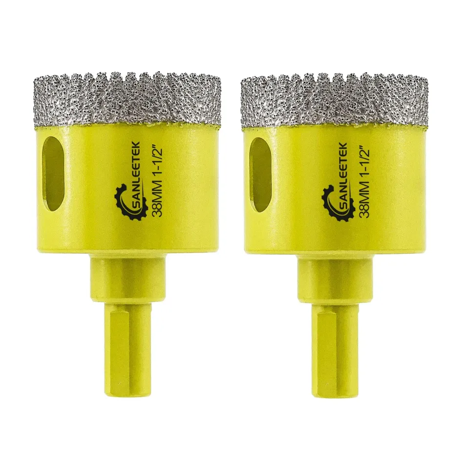 SANLEETEK fresa diamantata 38 mm 2 pezzi per gres