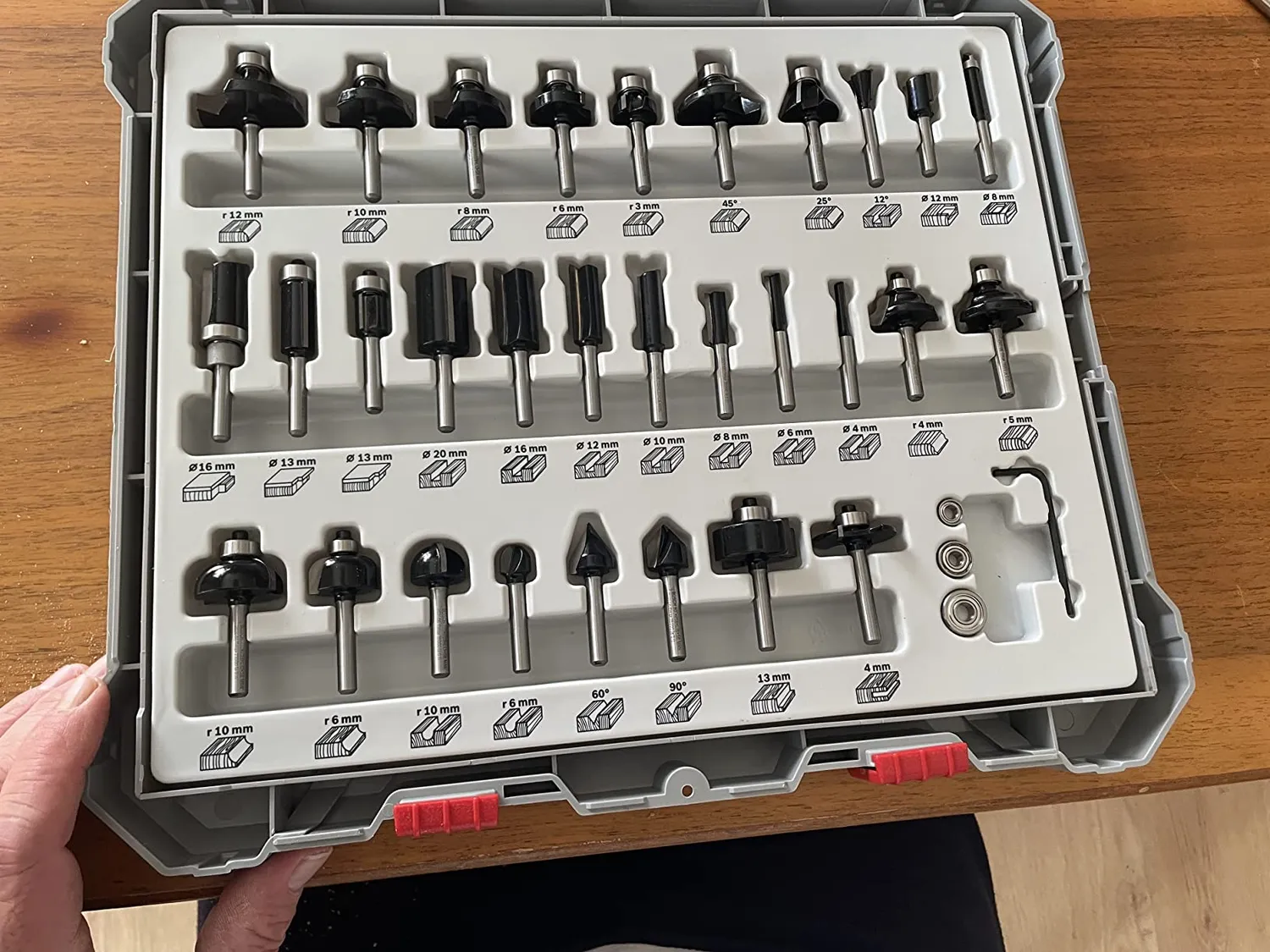 Bosch Expert Set Frese Legno 30 Pz Gambo 8 mm