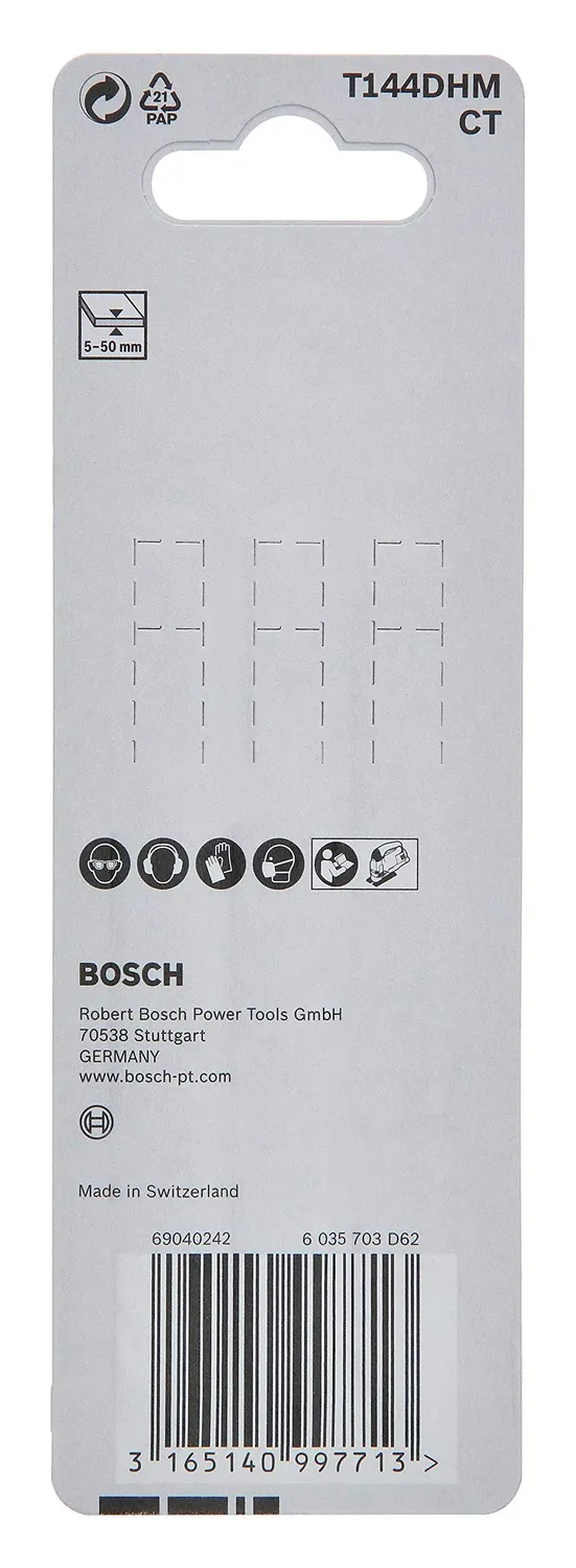 Bosch Expert T 144 DHM Endurance for Wood lame seghetto 3 pz legno duro