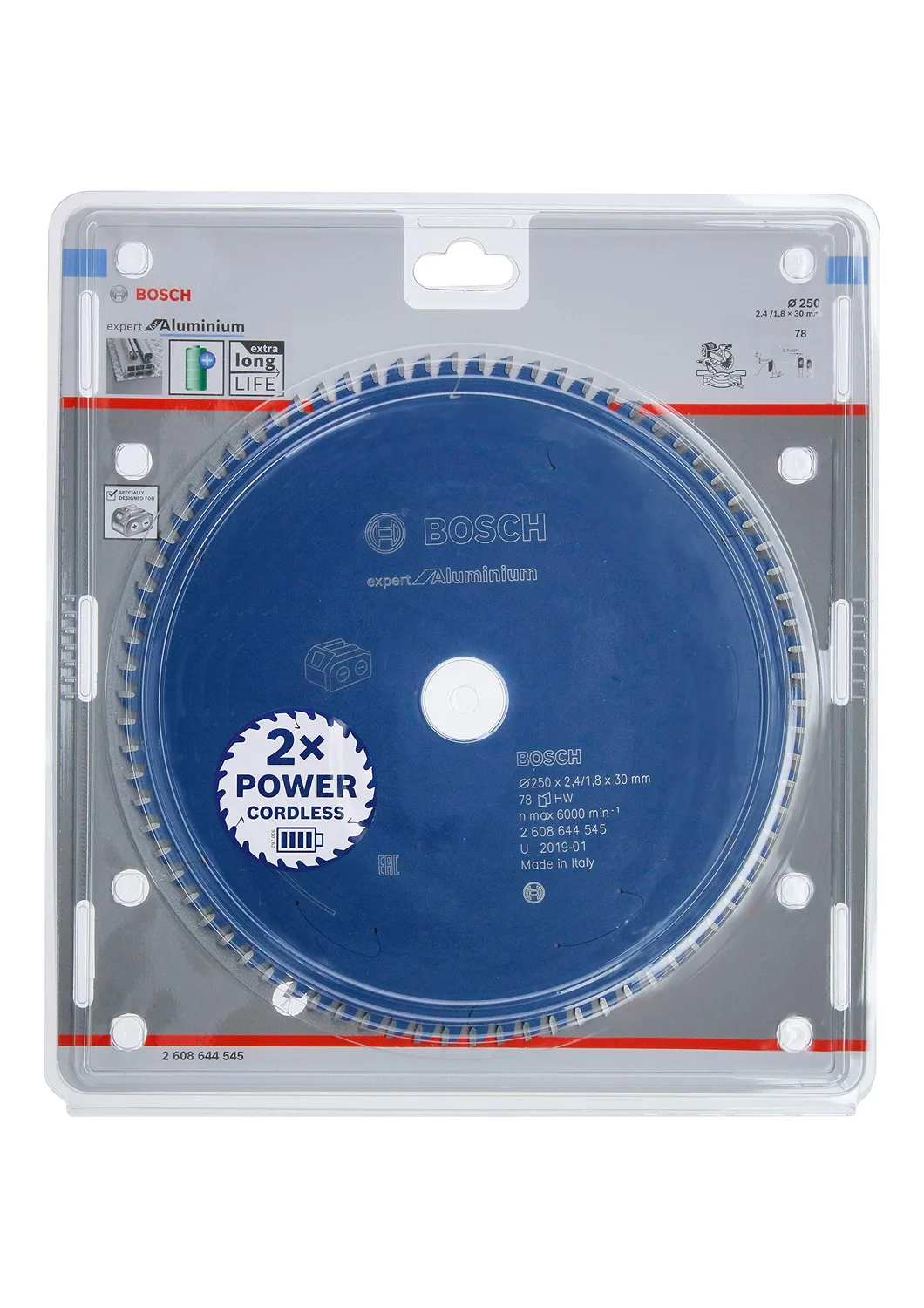 Bosch Expert Alluminio 254x30mm lama circolare 78 denti