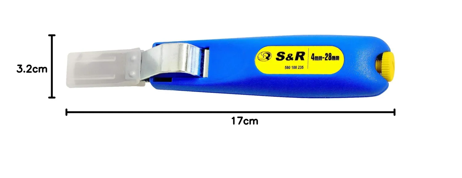 S&R spelacavi a coltello 4-28 mm ergonomico Germania