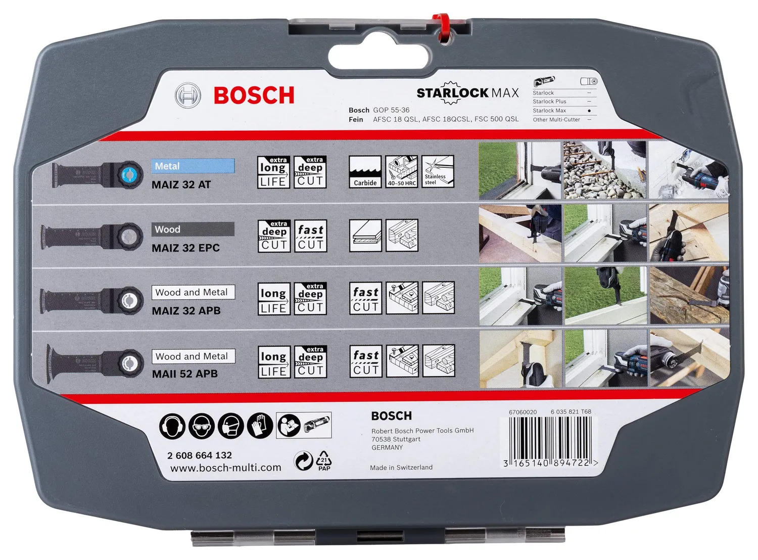 Bosch Expert Starlock Max lame multifunzione 4 pz legno metallo