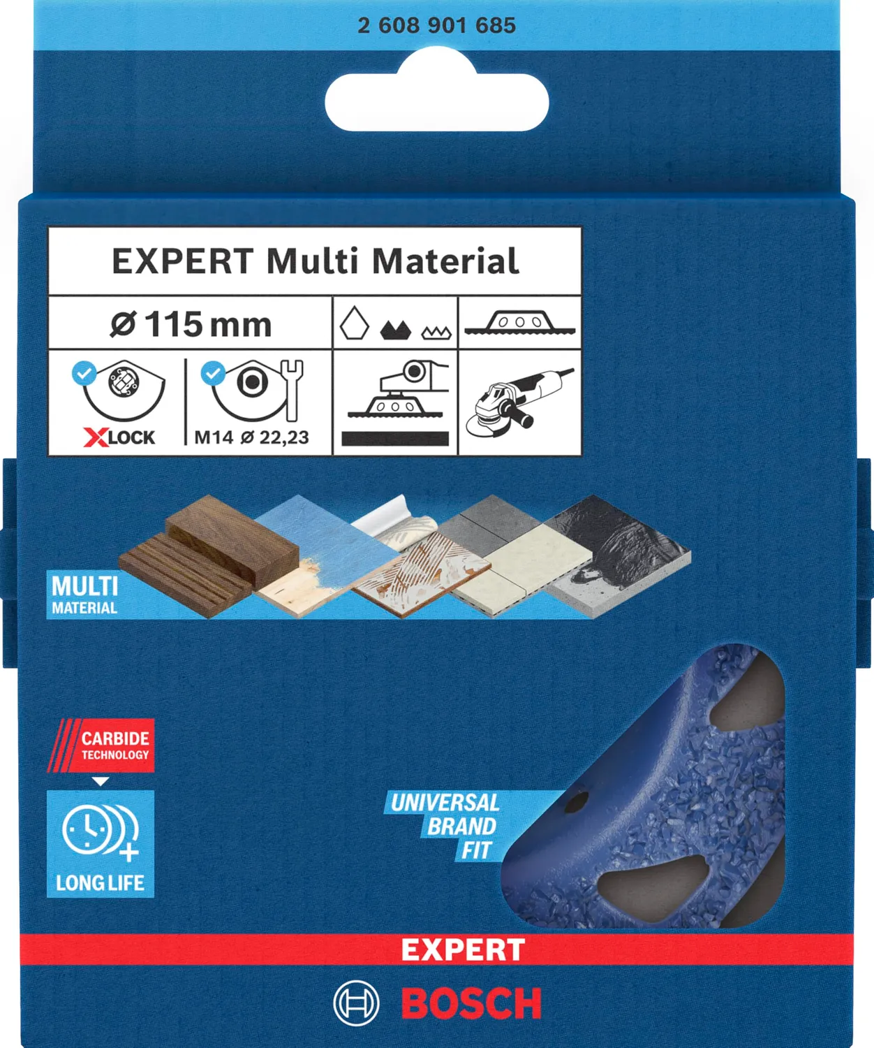 Bosch Expert mola a tazza 115 mm multimateriale