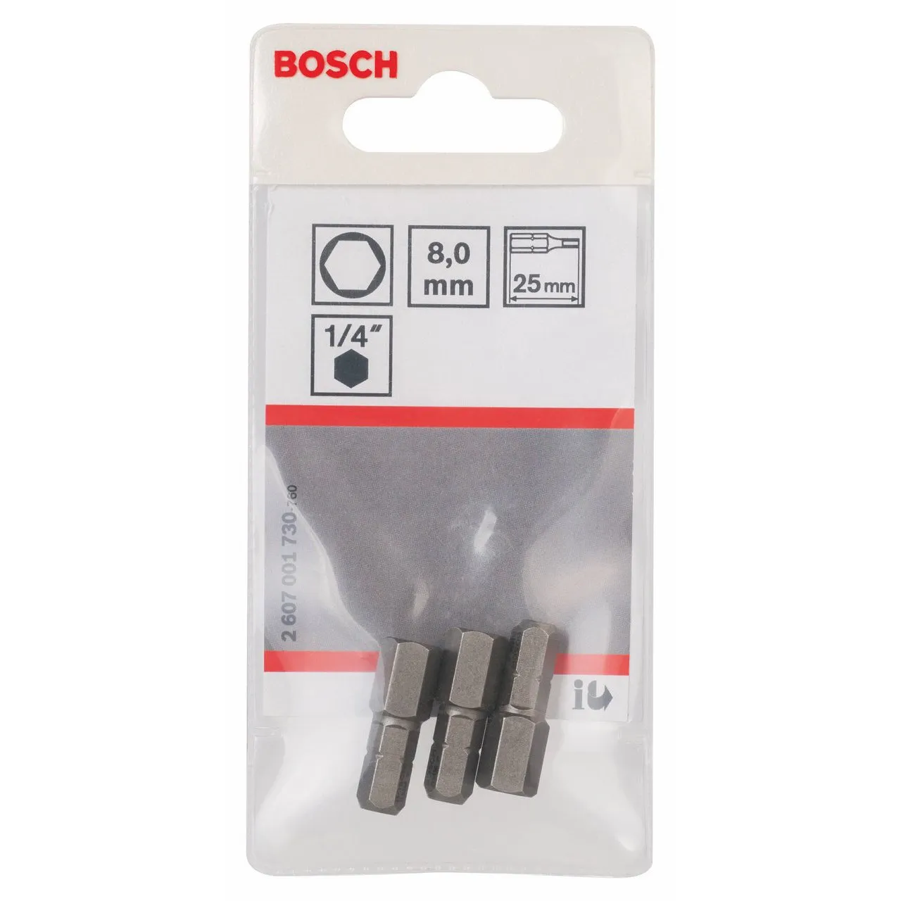 Bosch Expert inserti avvitamento extraduri 25 mm 3 pezzi