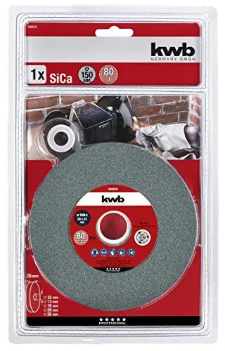 KWB 5095-20 rotella 150x20 mm carburo di silicio grana 80