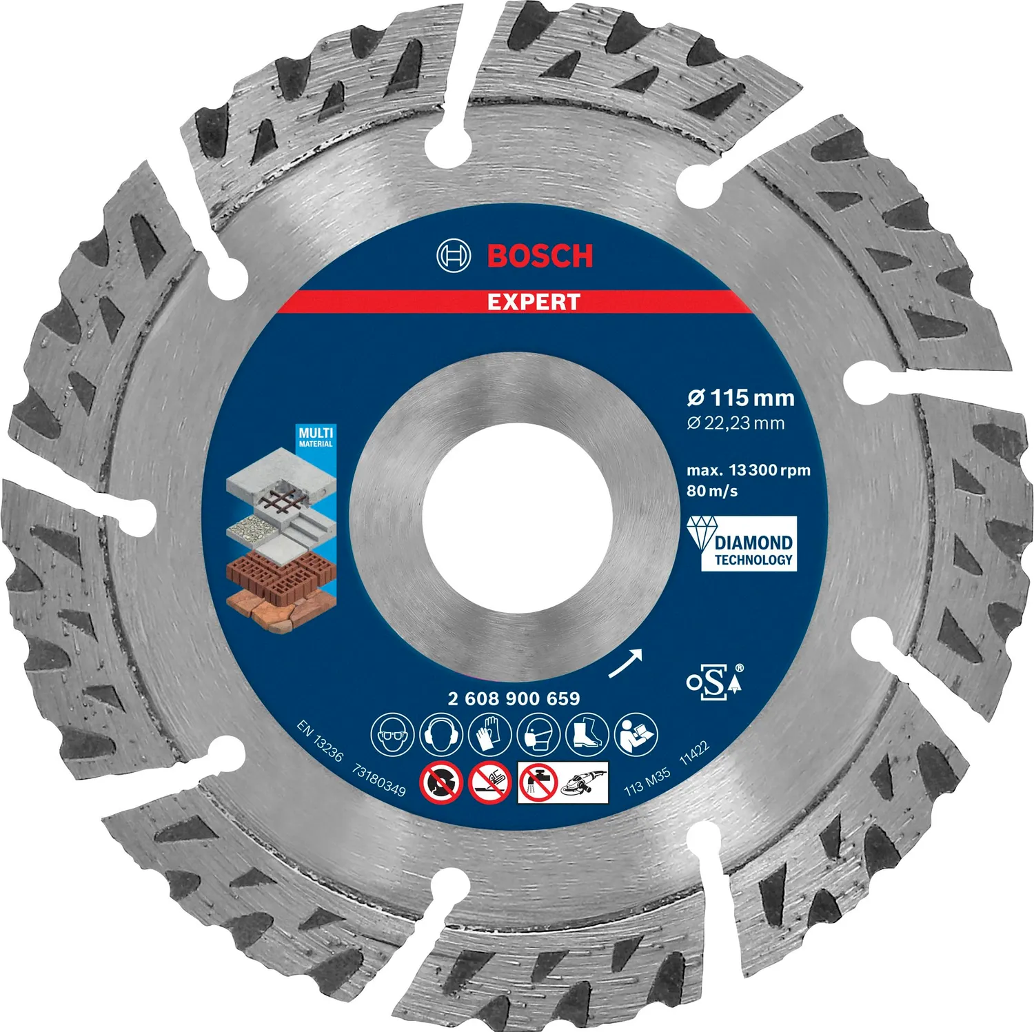 Bosch Expert MultiMat disco diamantato 125 mm per cemento