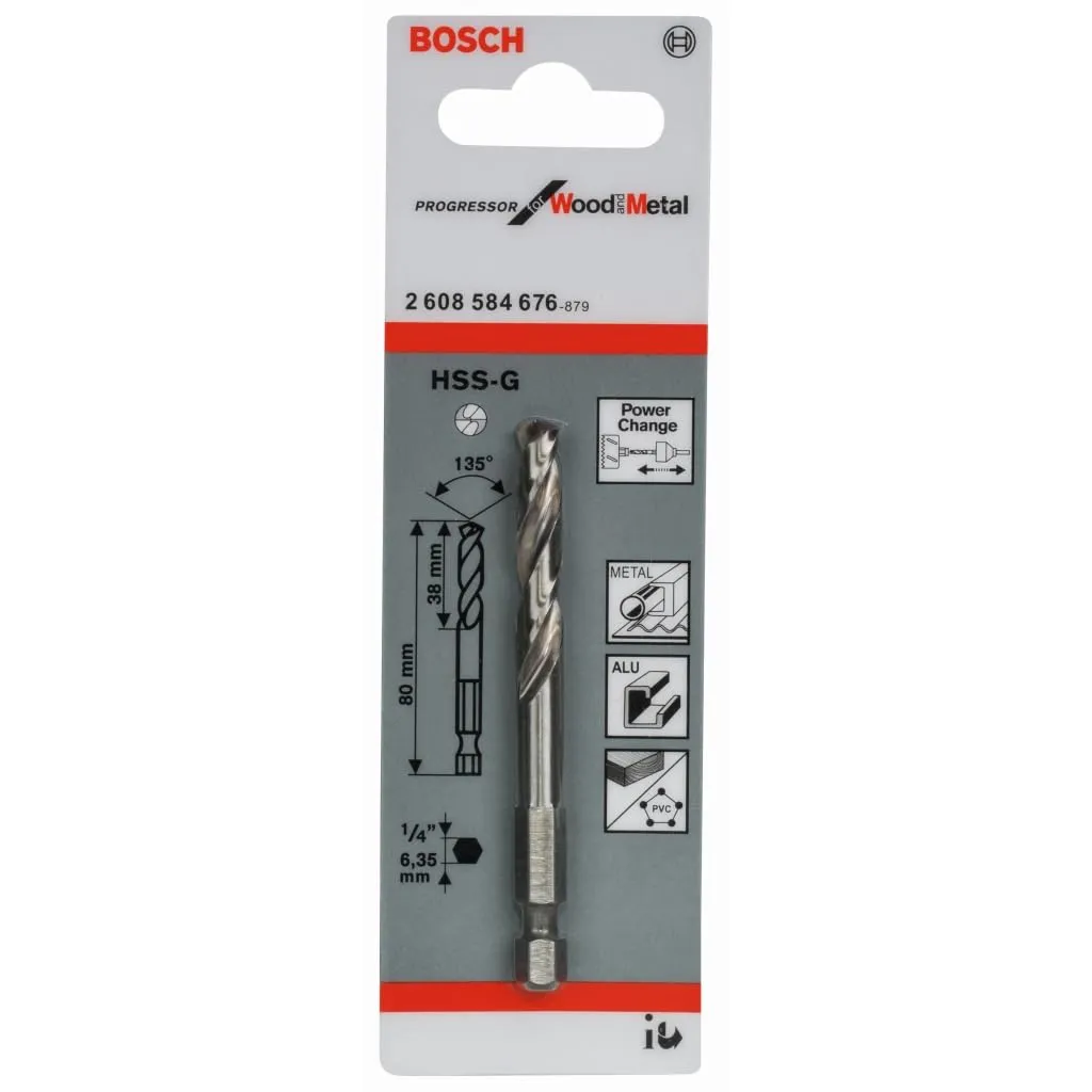 Bosch 2608584676 punta centraggio HSS-G seghe tazza <46mm