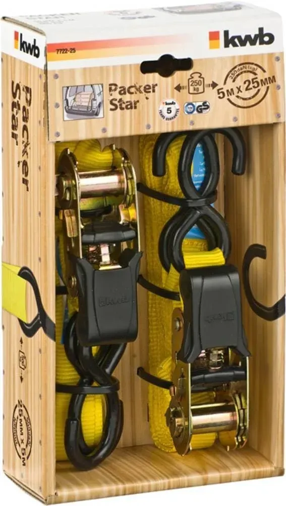 KWB 7722-25 cinghia fissaggio carico con ganci