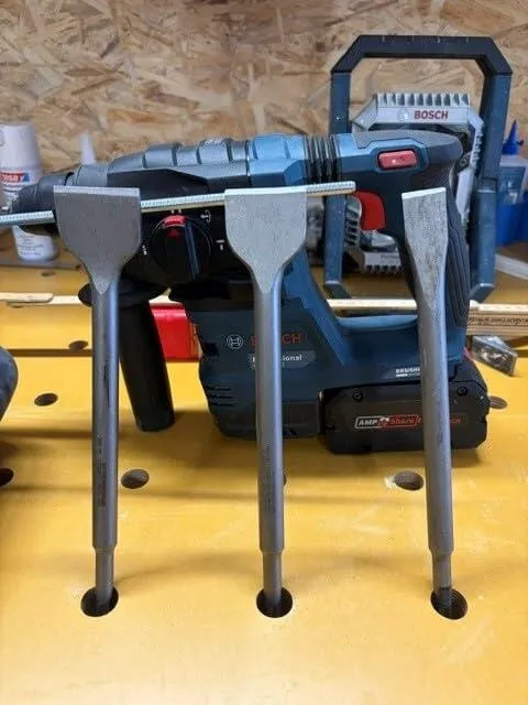 Schwabenbach SDS-Plus Set Scalpelli 250 mm 4 Pezzi per Cemento