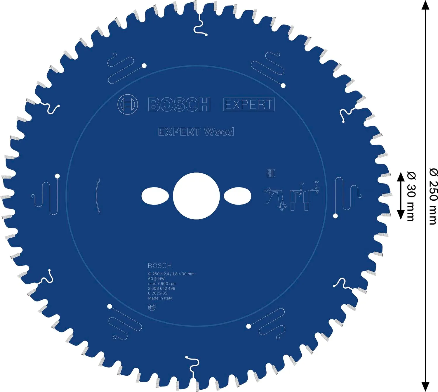 Bosch Expert Wood lama circolare troncatrice 60 denti