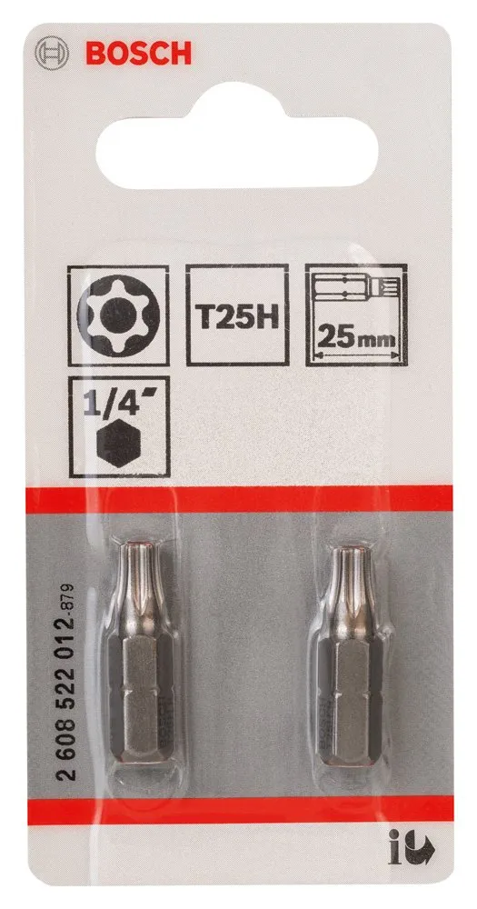 Bosch Expert T25H bit torx 25 mm 2 pezzi extraduro