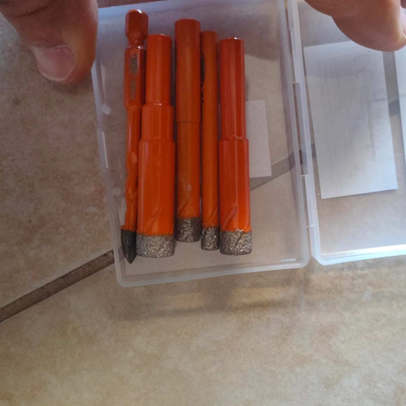 BGTEC set punte diamantate 6-12 mm 5 pezzi con carburo