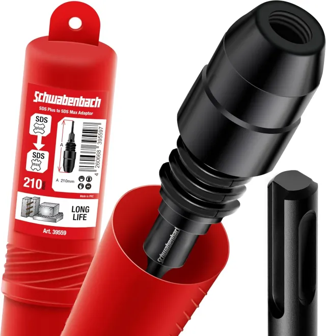 Schwabenbach Adattatore SDS-Plus su SDS-Max Acciaio Temprato