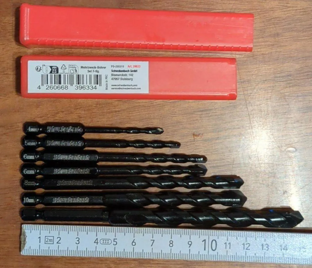 Schwabenbach set punte multiuso 4-12 mm 7 pz esagonale