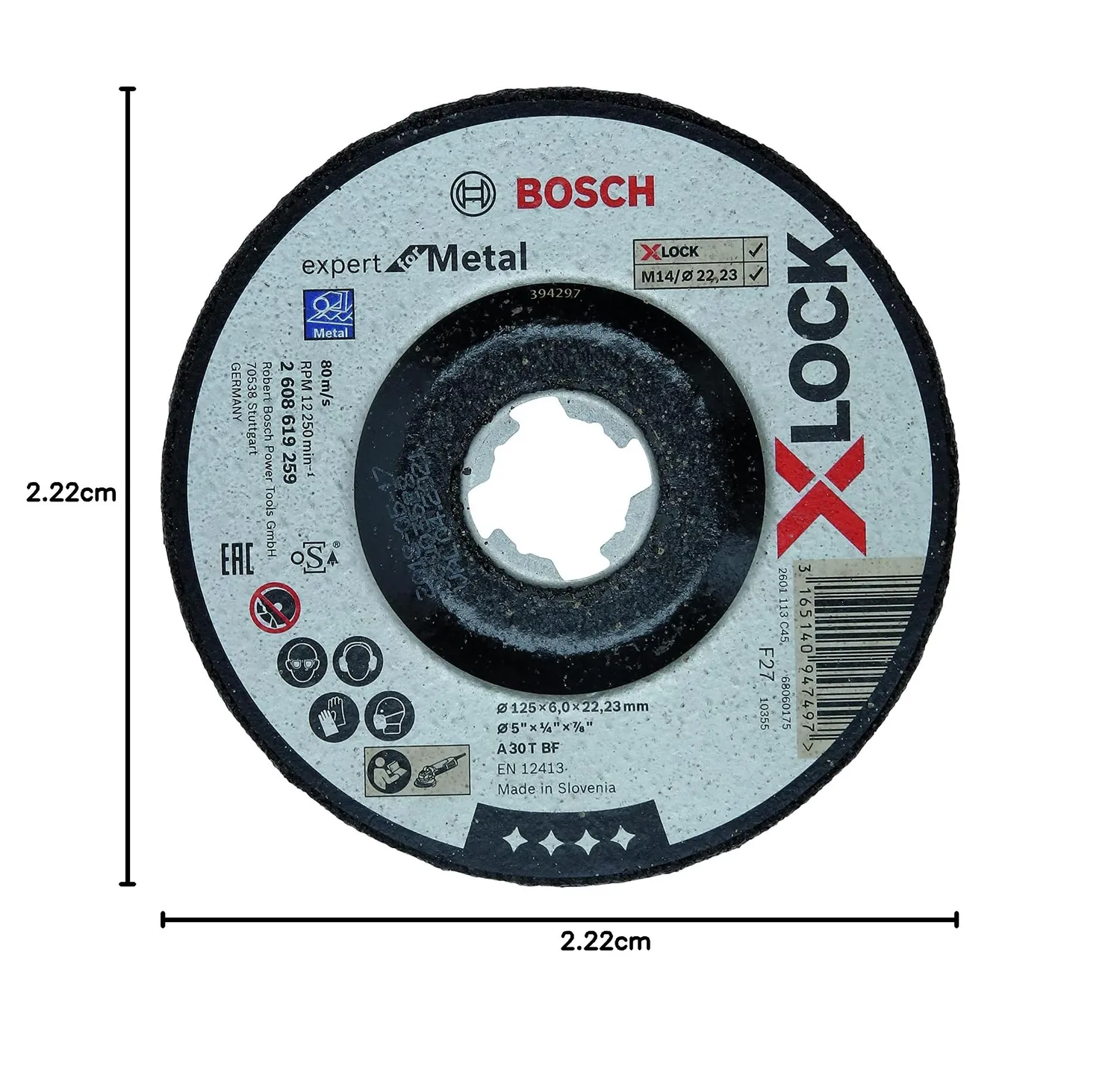 Bosch Expert mola da sbavo metallo X-Lock 125x6 mm