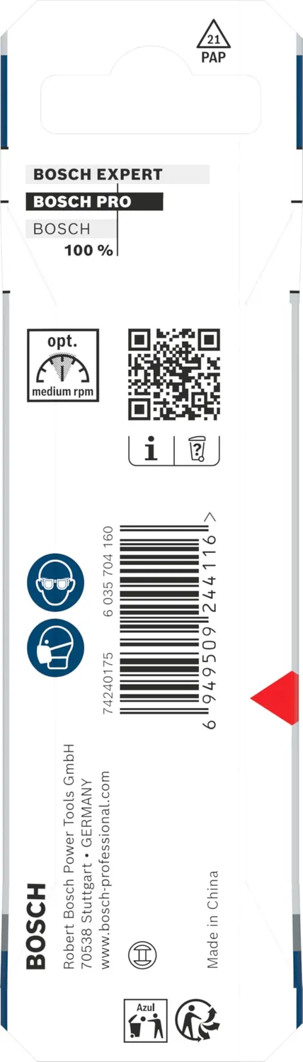 Bosch PRO Wood punta elicoidale legno HSS 3x74 mm