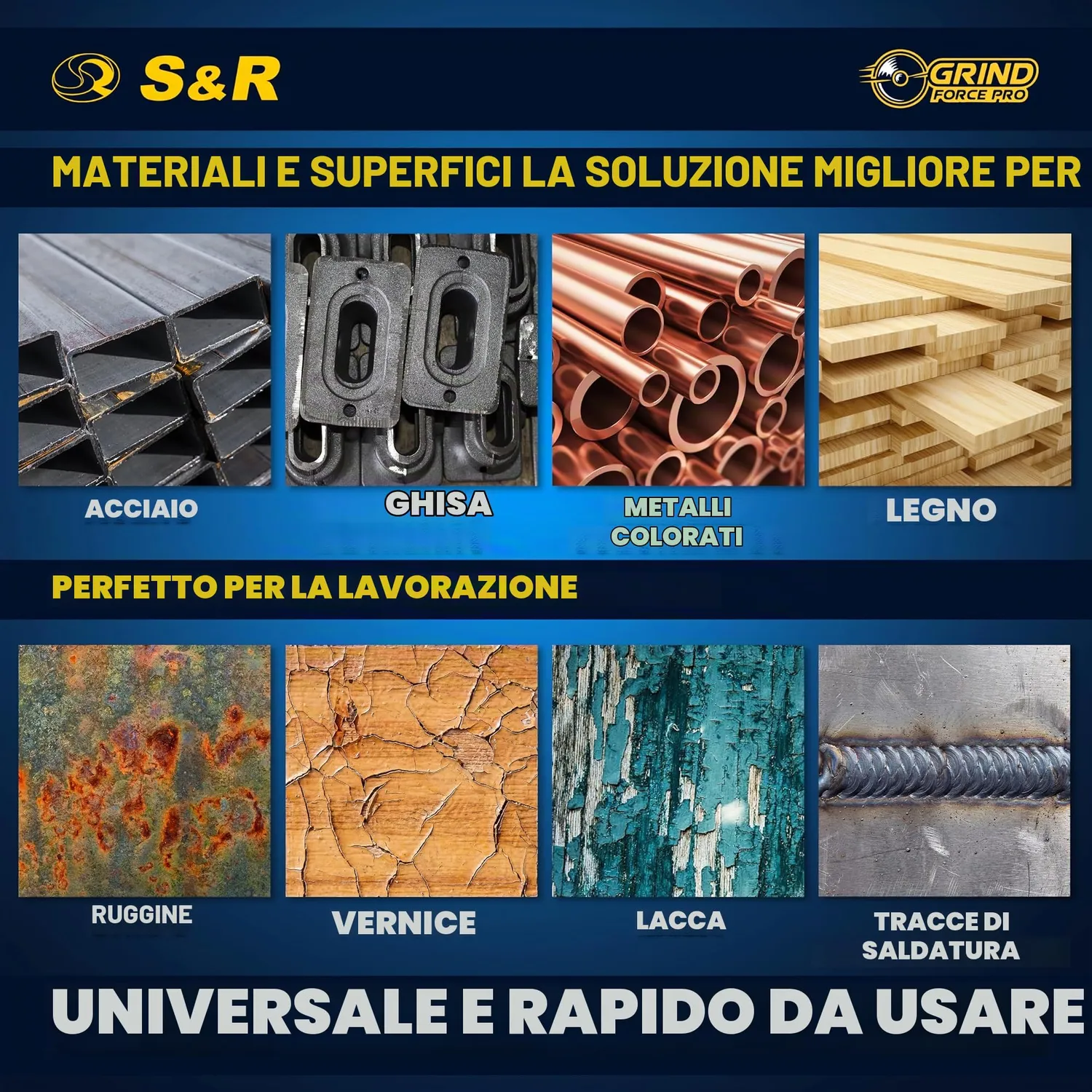 S&R Dischi Lamellari 115 mm 20 Pz Grana 40-120 Ossido