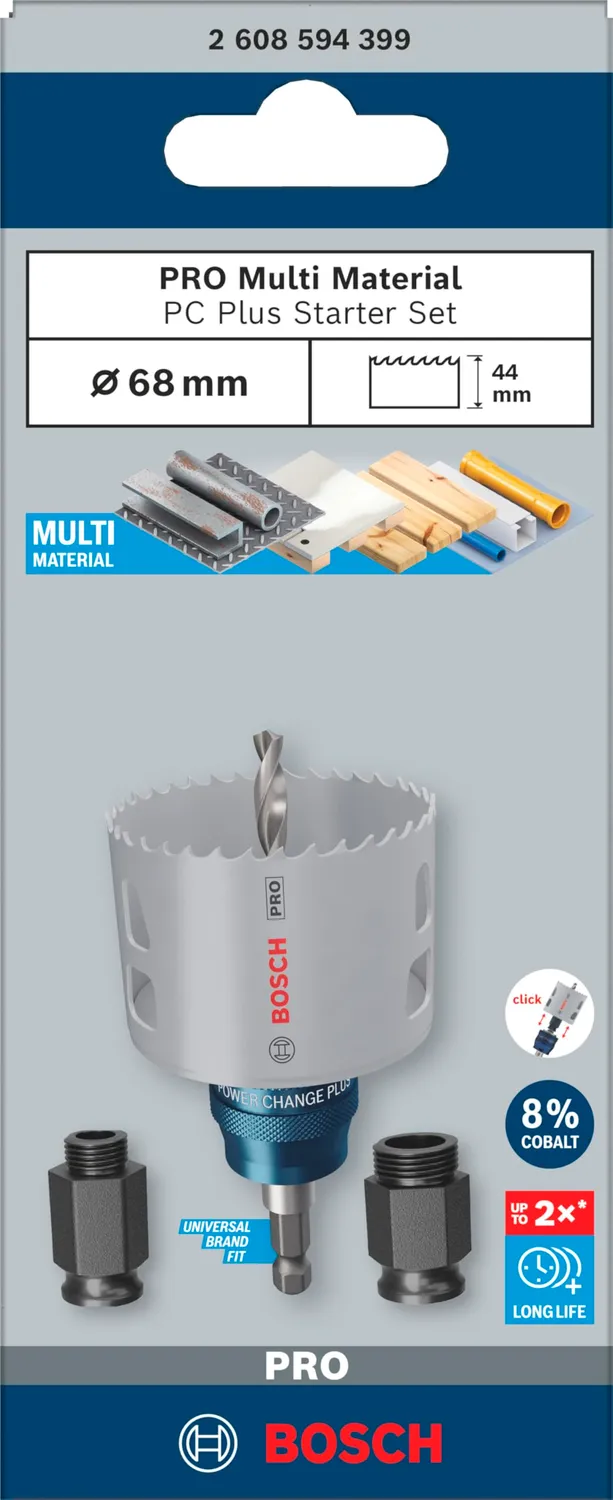 Bosch PRO Multi Material sega a tazza 68 mm PC Plus
