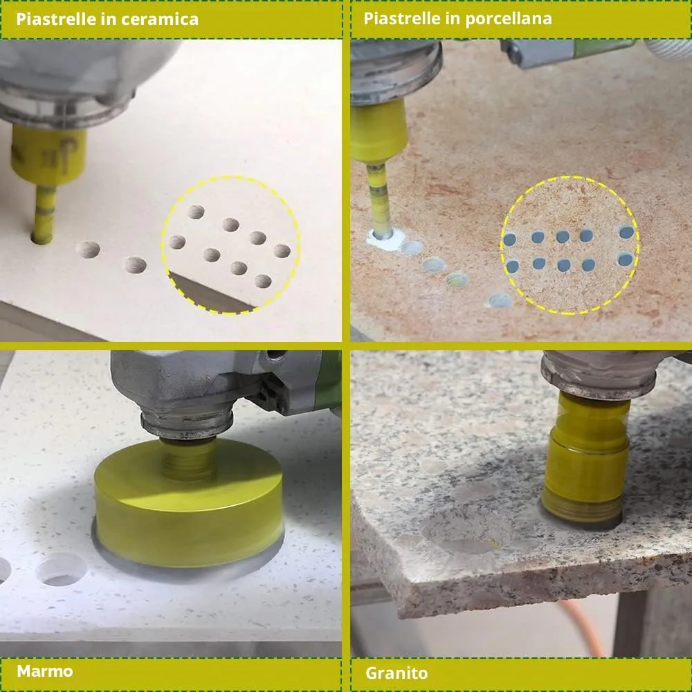 SANLEETEK Fresa Diamantata 68 mm M14 Gres Marmo