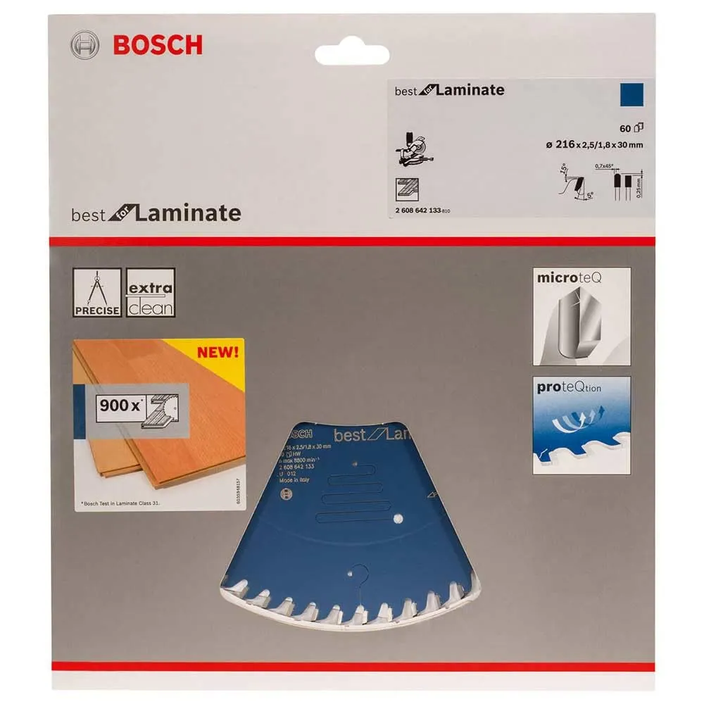 Bosch Expert Best lama circolare 216x30 60 denti per laminato