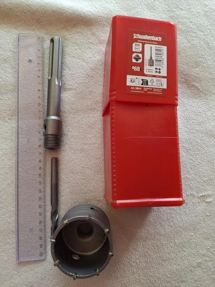 Schwabenbach SDS-Max corona in metallo duro 68 mm muro