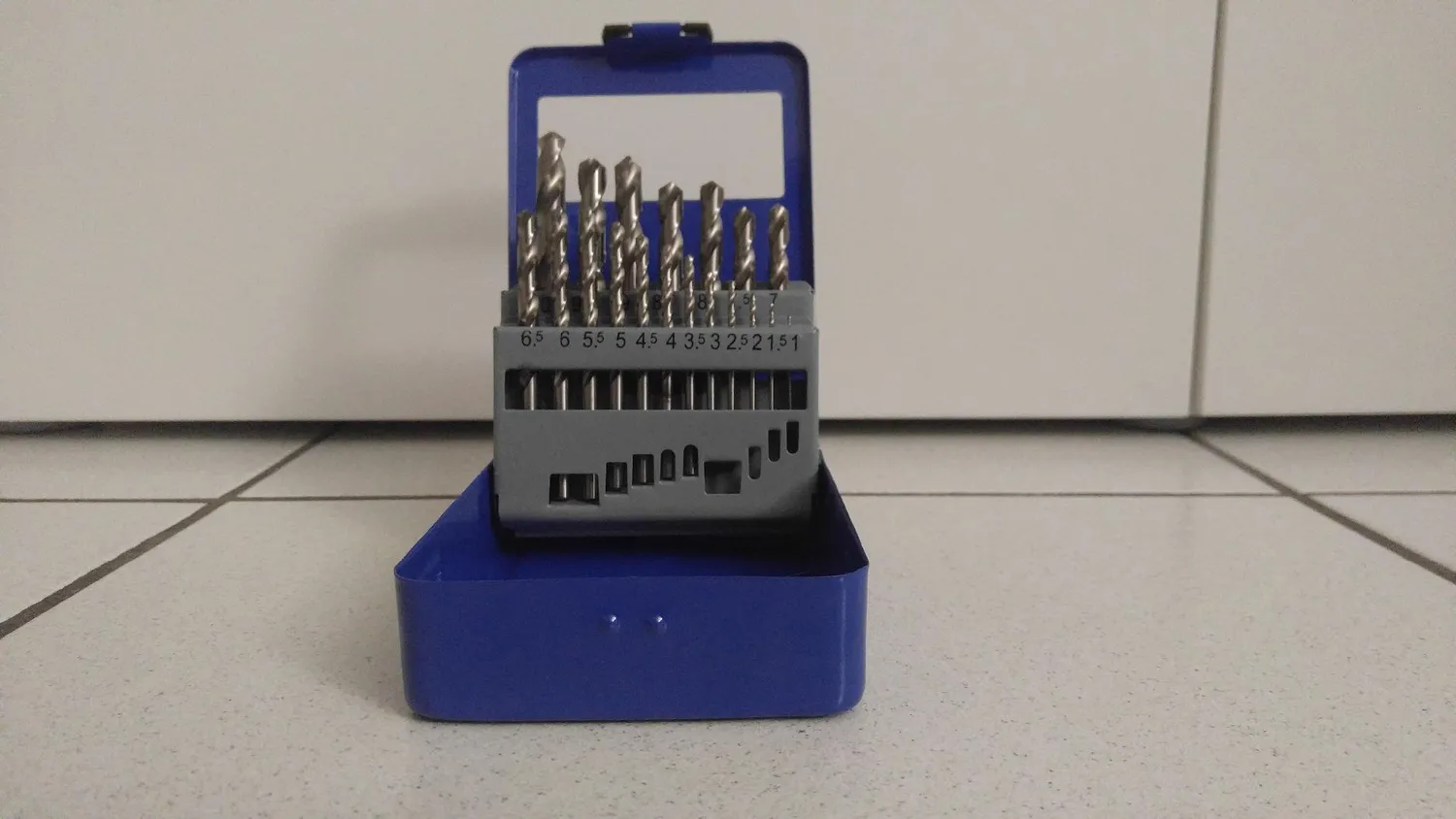 S&R set 19 punte metallo HSS 1-10 mm cassetta