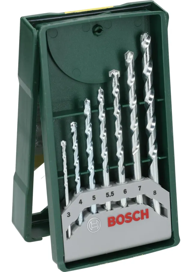 Bosch Expert Mini-X-Line set punte muro 7 pz 3-8 mm