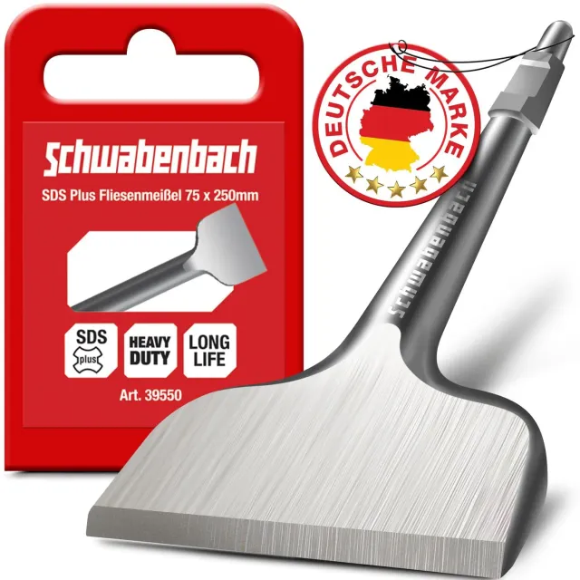 Schwabenbach SDS-HEX 75x410mm scalpello piatto cemento